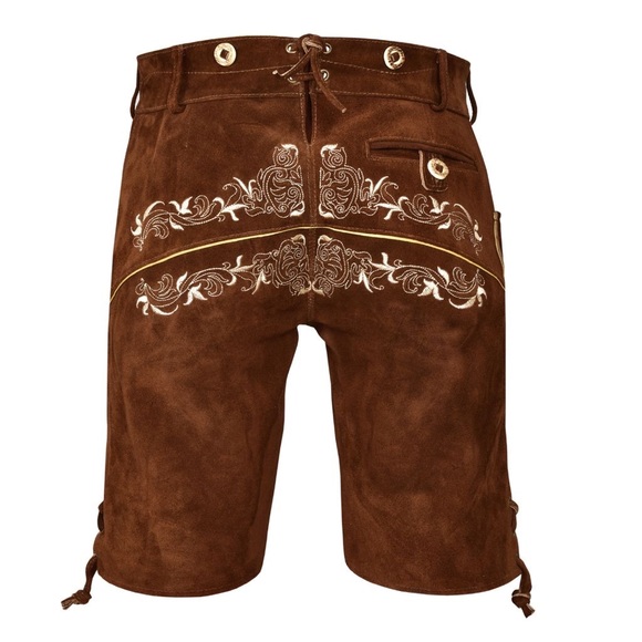 Men lederhosen short Oktoberfest Bavarian wear - Picture 6 of 6